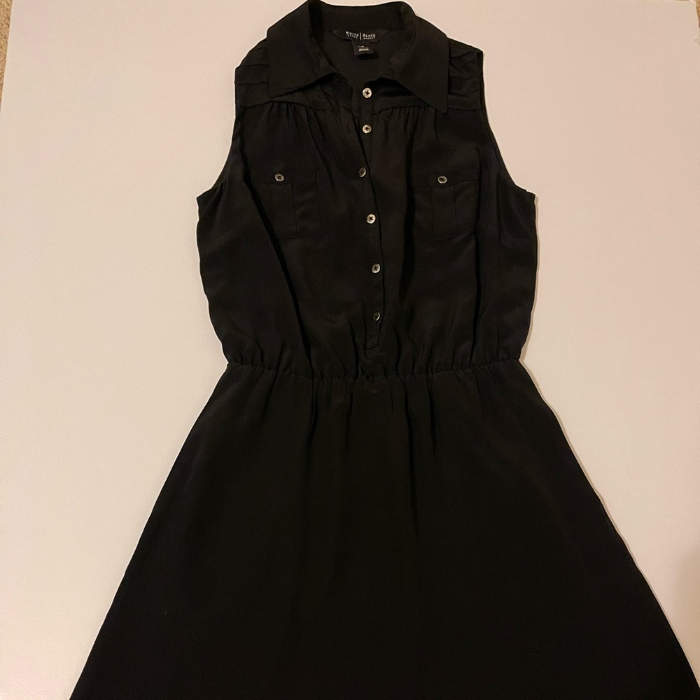 WHBM black sleeveless dress